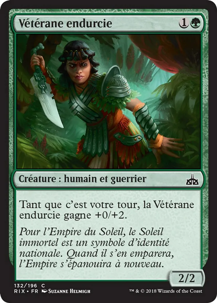 Vétérane endurcie — Rivals of Ixalan — Magic: The Gathering
