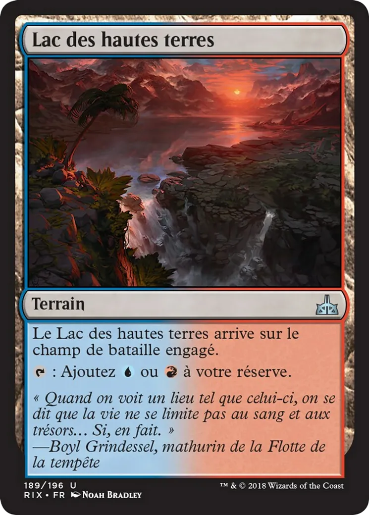 Lac des hautes terres — Rivals of Ixalan — Magic: The Gathering