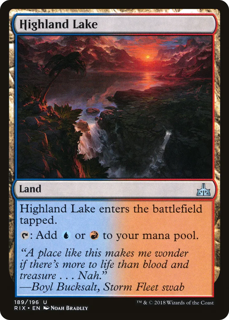 Lac des hautes terres — Rivals of Ixalan — Magic: The Gathering