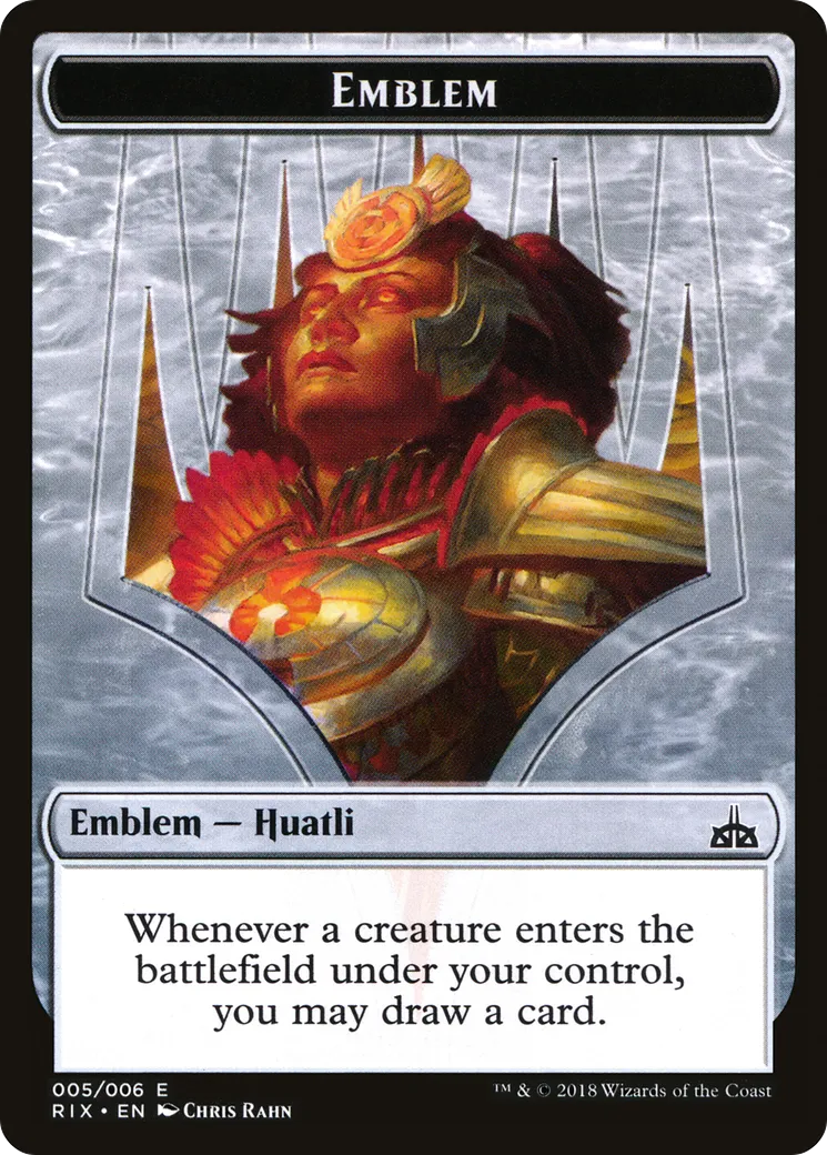 Huatli, Radiant Champion Emblem — Rivals of Ixalan — Magic: The Gathering