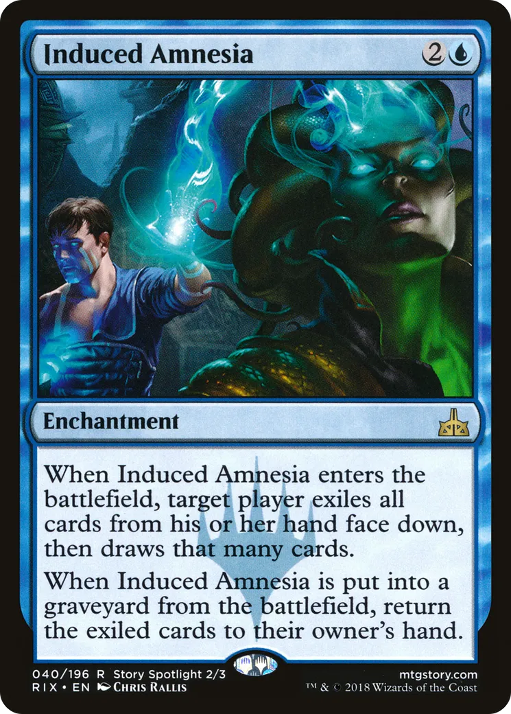 Induced Amnesia — Rivals of Ixalan — Magic: The Gathering