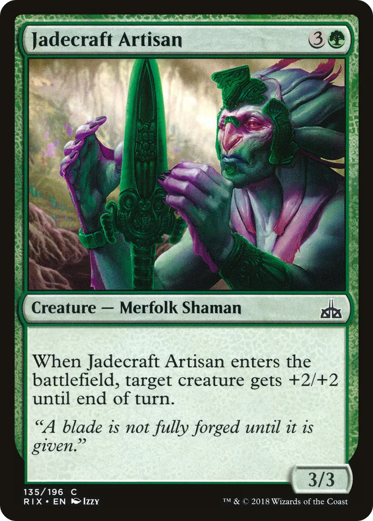 Jadecraft Artisan — Rivals of Ixalan — Magic: The Gathering