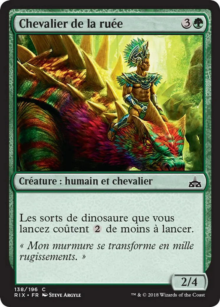 Chevalier de la ruée — Rivals of Ixalan — Magic: The Gathering