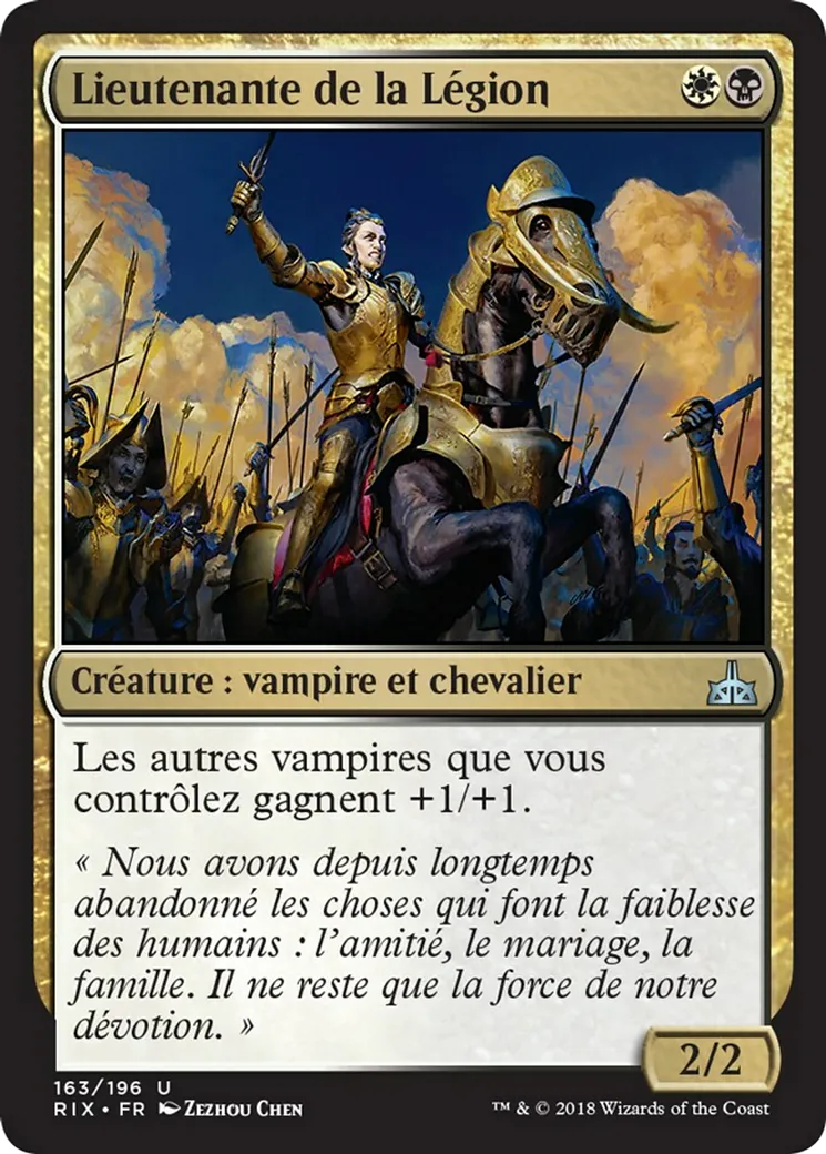 Lieutenante de la Légion — Rivals of Ixalan — Magic: The Gathering
