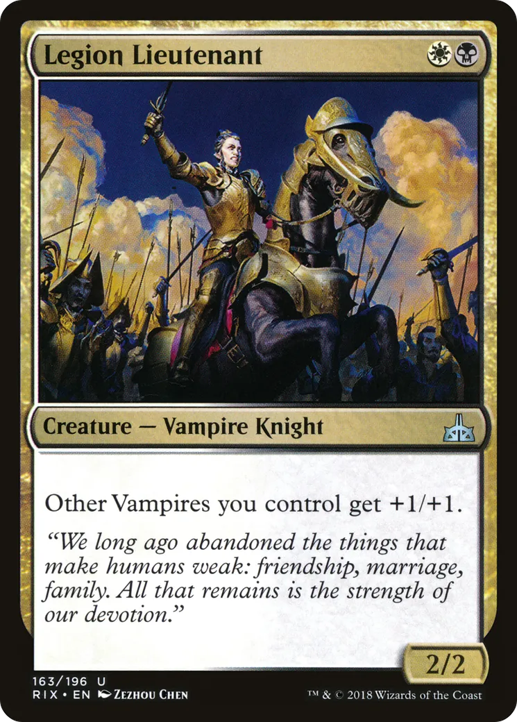 Lieutenante de la Légion — Rivals of Ixalan — Magic: The Gathering