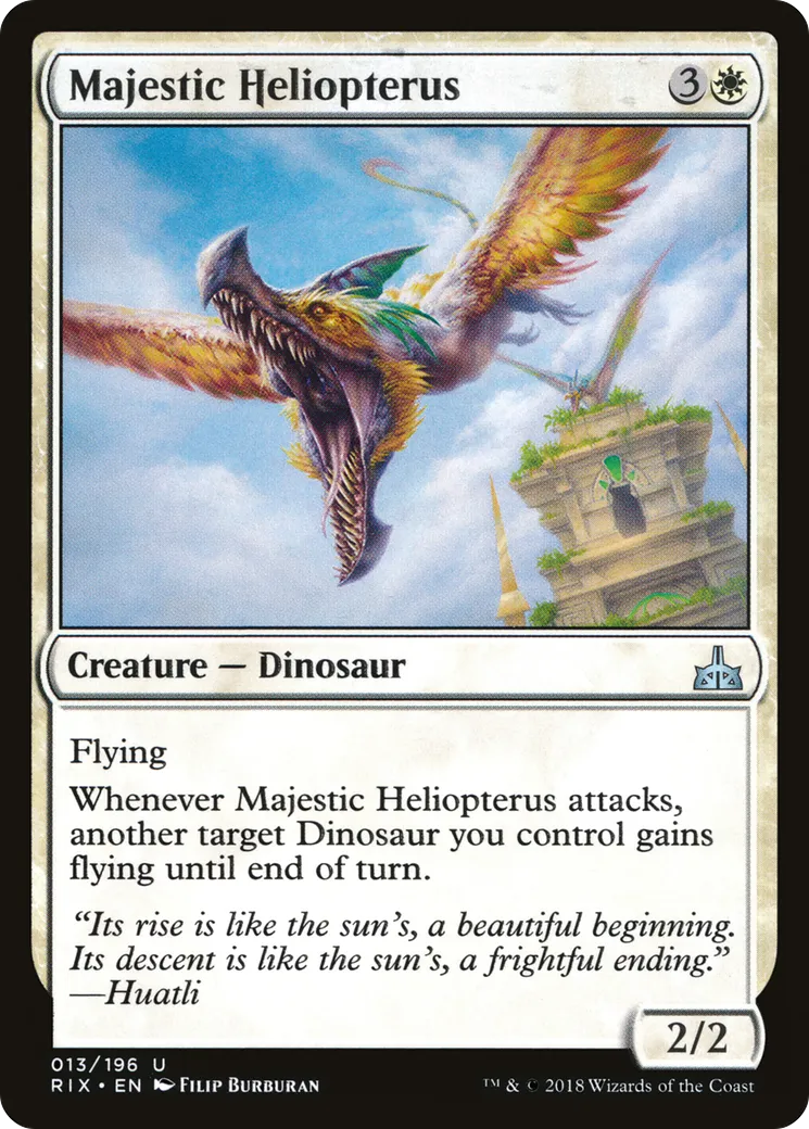 Majestic Heliopterus — Rivals of Ixalan — Magic: The Gathering