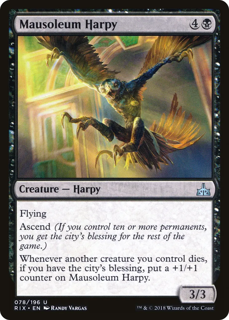 Mausoleum Harpy — Rivals of Ixalan — Magic: The Gathering