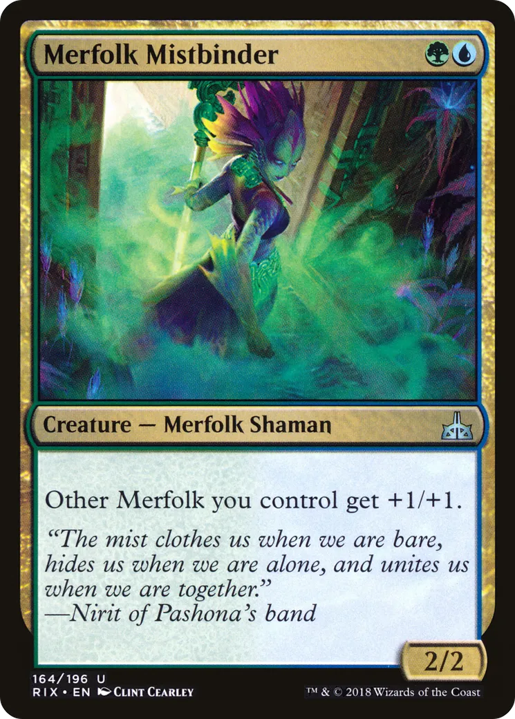 Merfolk Mistbinder — Rivals of Ixalan — Magic: The Gathering