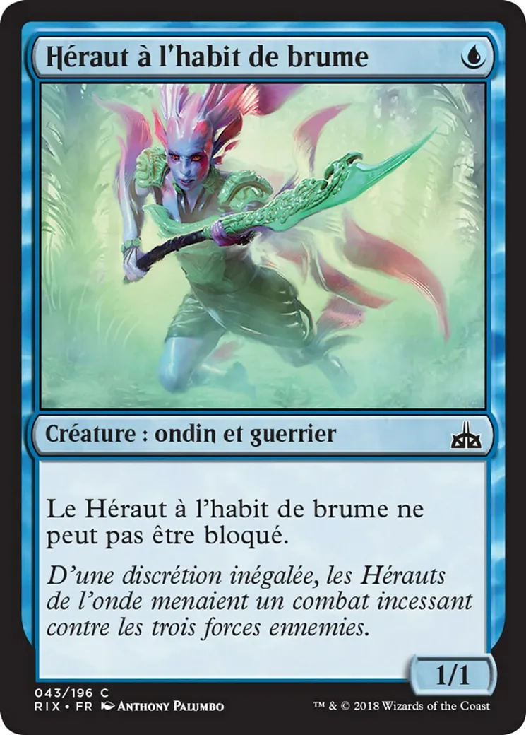 Héraut à l'habit de brume — Rivals of Ixalan — Magic: The Gathering