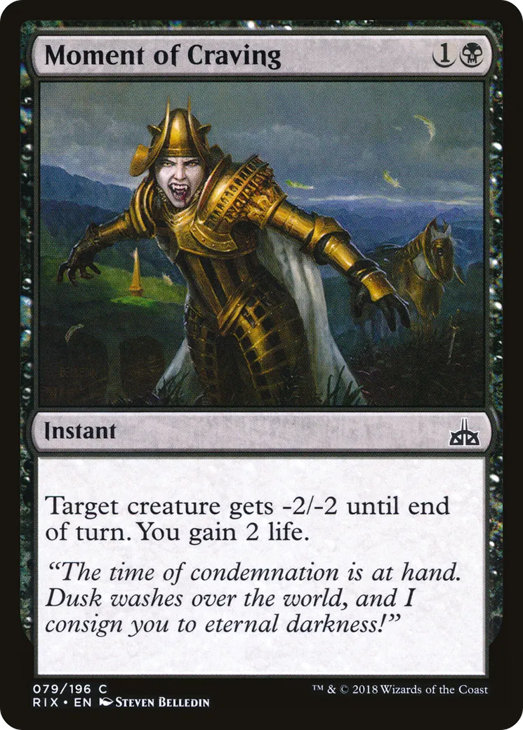 Moment of Craving — Rivals of Ixalan — Magic: The Gathering