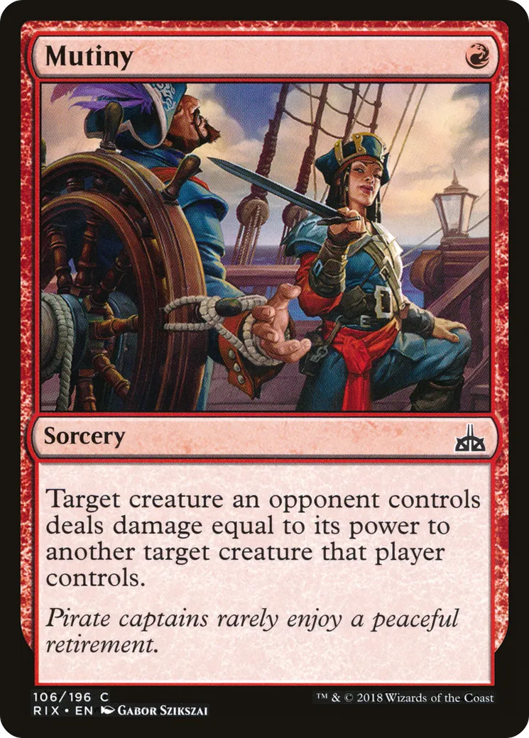 Mutiny — Rivals of Ixalan — Magic: The Gathering