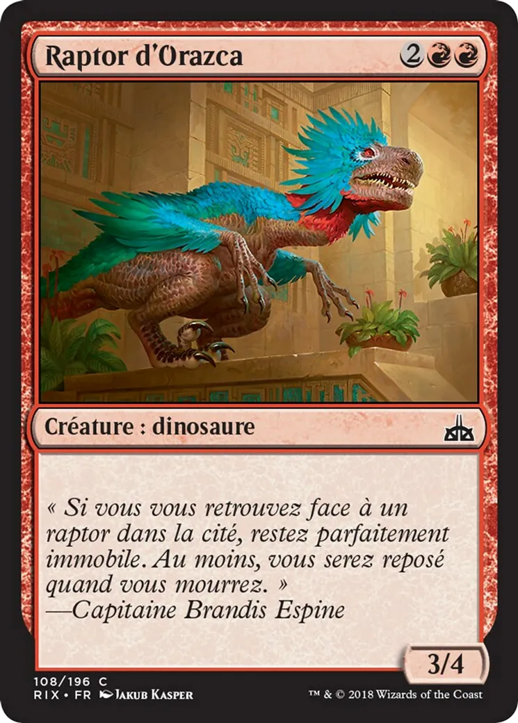 Raptor d'Orazca — Rivals of Ixalan — Magic: The Gathering