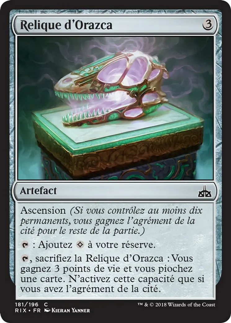 Relique d'Orazca — Rivals of Ixalan — Magic: The Gathering
