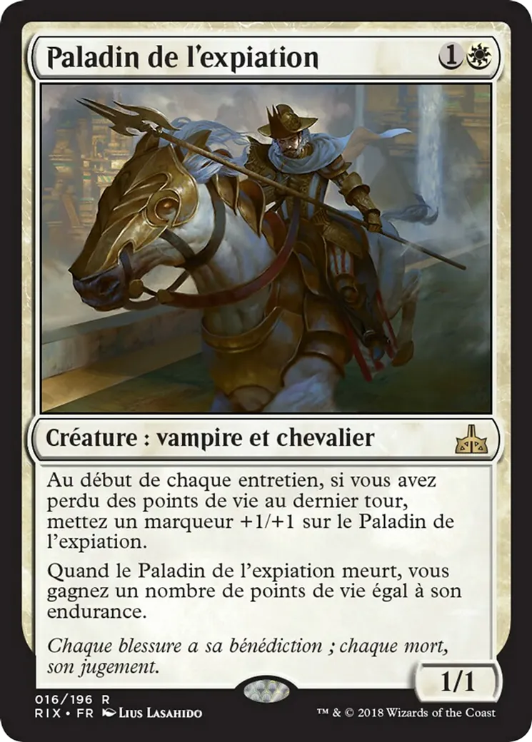 Paladin de l'expiation — Rivals of Ixalan — Magic: The Gathering