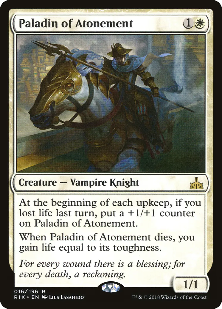 Paladin of Atonement — Rivals of Ixalan — Magic: The Gathering