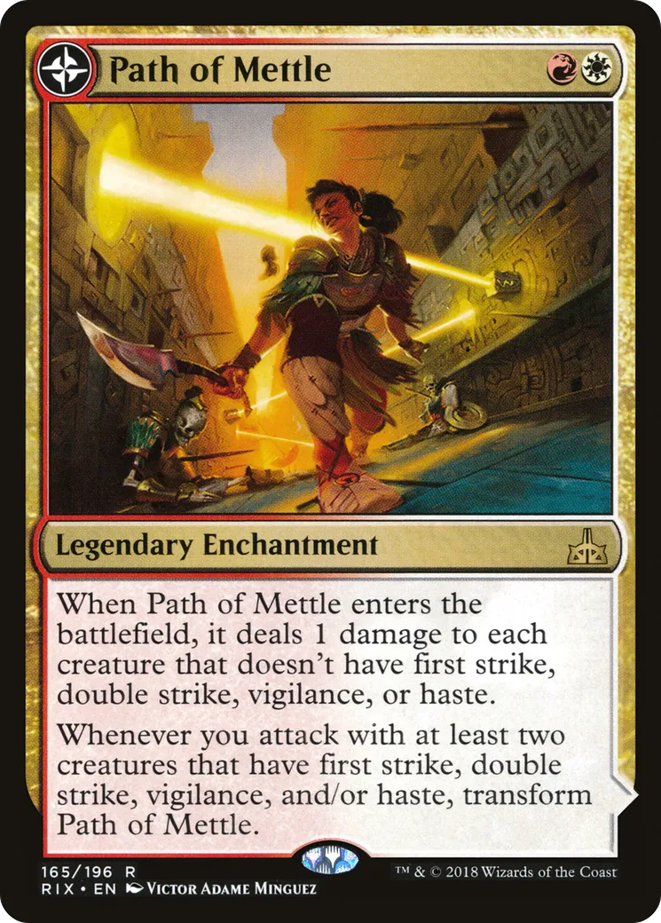 Chemin de l'ardeur // Metzali, tour de triomphe — Rivals of Ixalan — Magic: The Gathering
