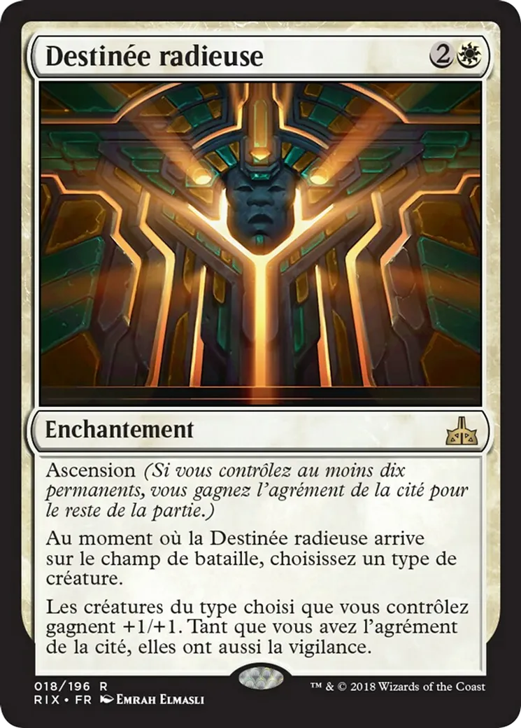 Destinée radieuse — Rivals of Ixalan — Magic: The Gathering
