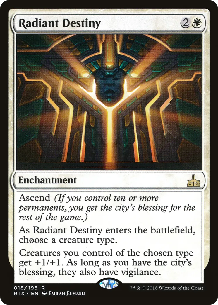 Radiant Destiny — Rivals of Ixalan — Magic: The Gathering