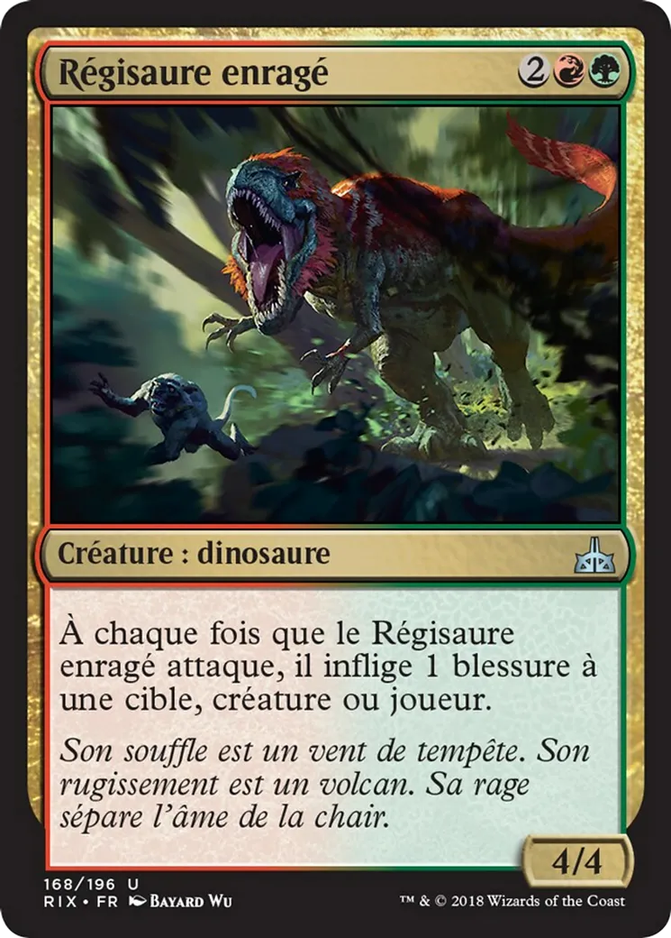 Régisaure enragé — Rivals of Ixalan — Magic: The Gathering