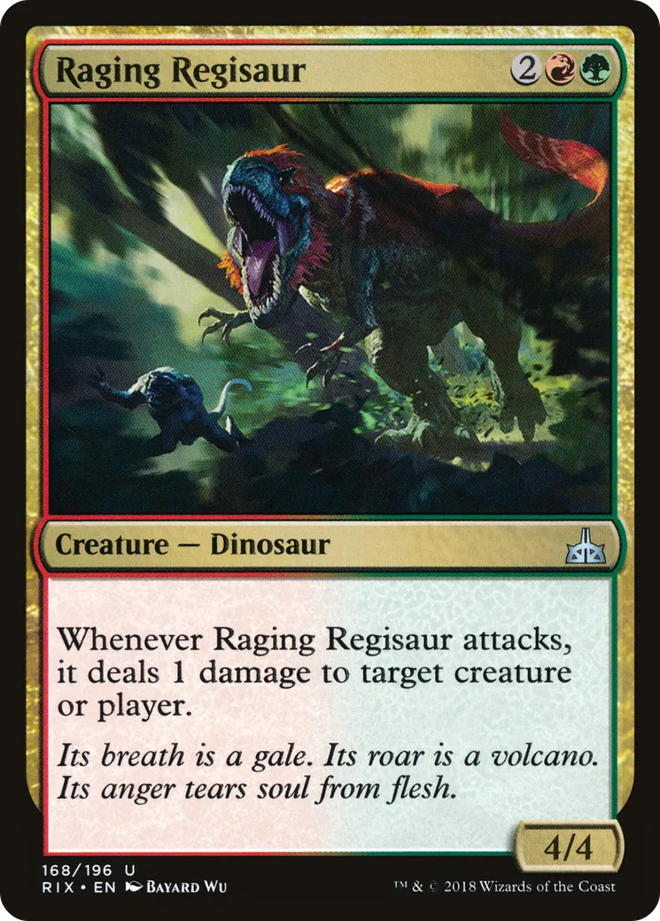 Régisaure enragé — Rivals of Ixalan — Magic: The Gathering