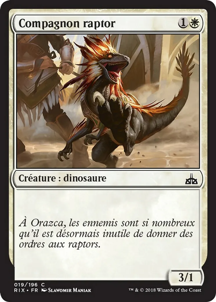 Compagnon raptor — Rivals of Ixalan — Magic: The Gathering