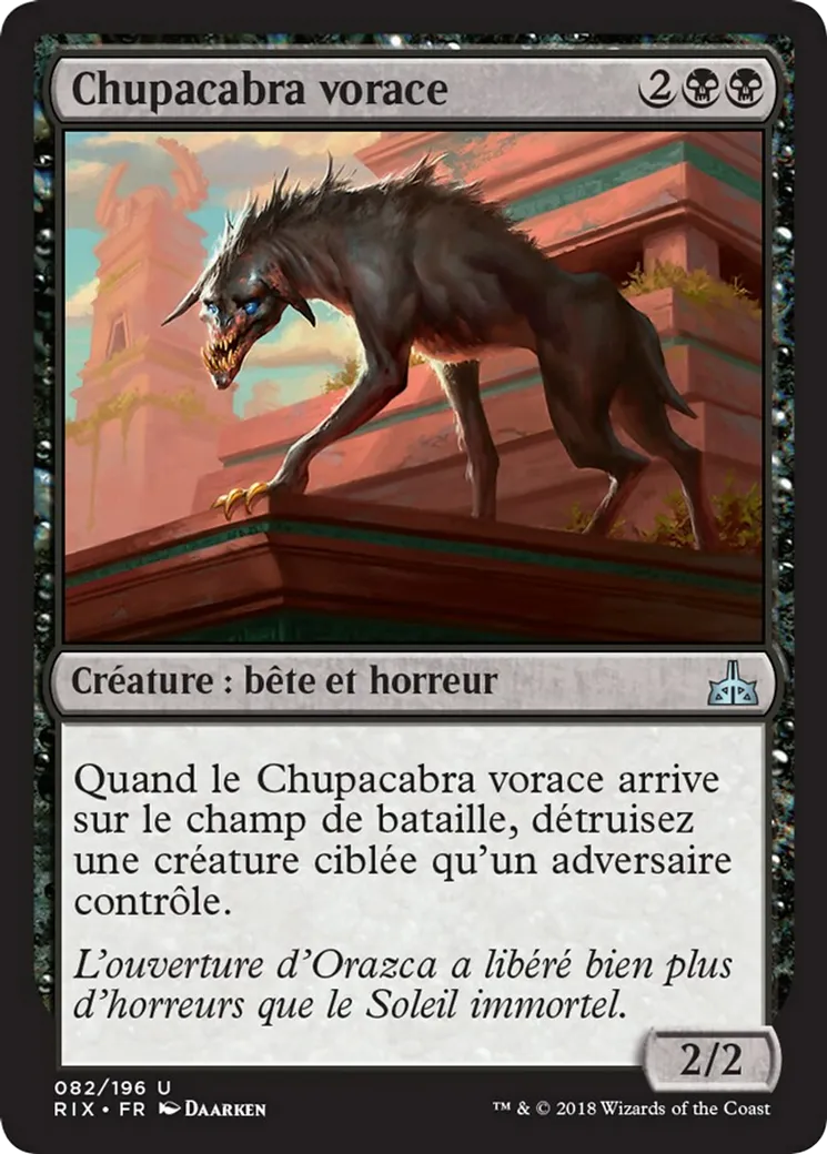 Chupacabra vorace — Rivals of Ixalan — Magic: The Gathering