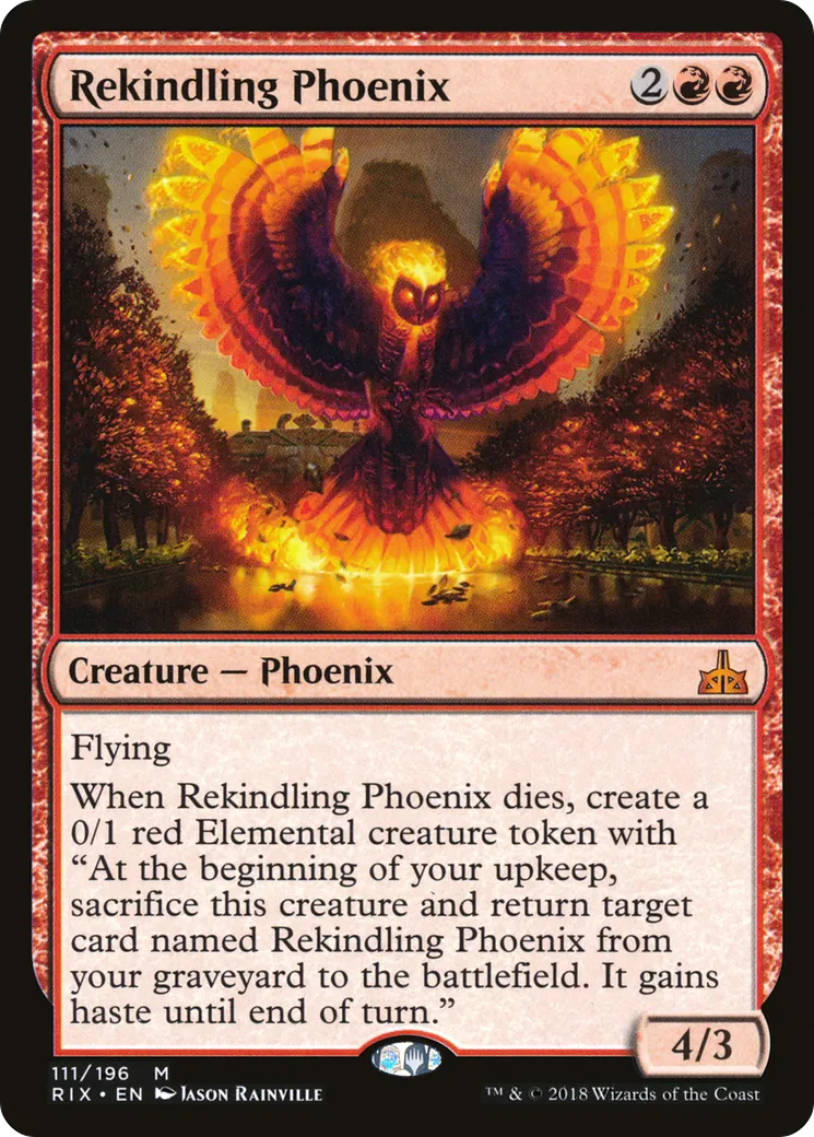 Rekindling Phoenix — Rivals of Ixalan — Magic: The Gathering