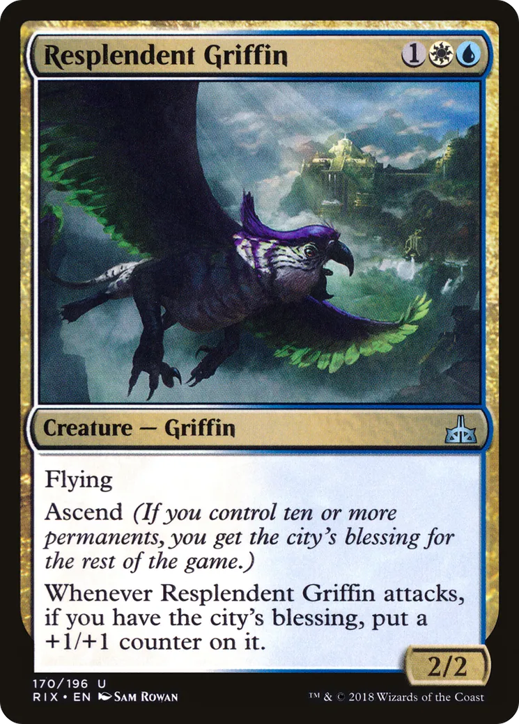 Griffon resplendissant — Rivals of Ixalan — Magic: The Gathering