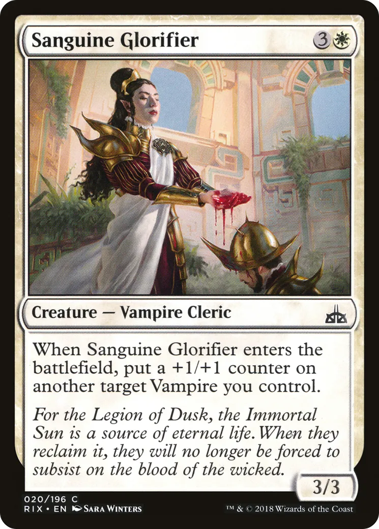Glorificatrice sanguine — Rivals of Ixalan — Magic: The Gathering