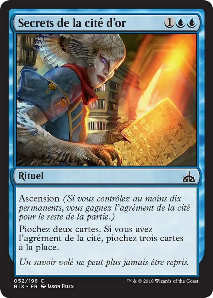 Secrets de la cité d'or — Rivals of Ixalan — Magic: The Gathering