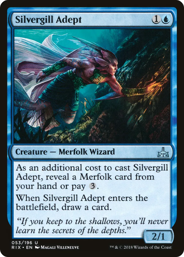 Silvergill Adept — Rivals of Ixalan — Magic: The Gathering