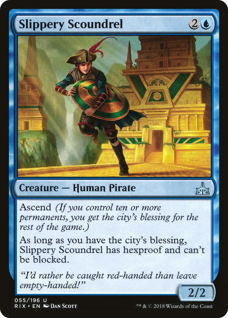 Slippery Scoundrel — Rivals of Ixalan — Magic: The Gathering
