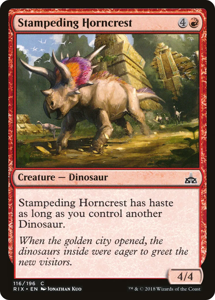 Stampeding Horncrest — Rivals of Ixalan — Magic: The Gathering