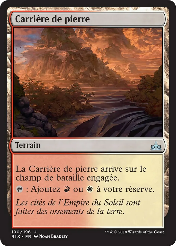 Carrière de pierre — Rivals of Ixalan — Magic: The Gathering