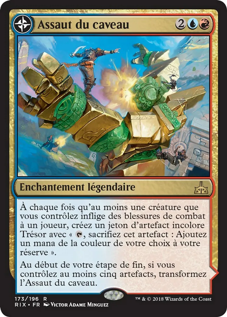 Assaut du caveau // Caveau de Catlacan — Rivals of Ixalan — Magic: The Gathering