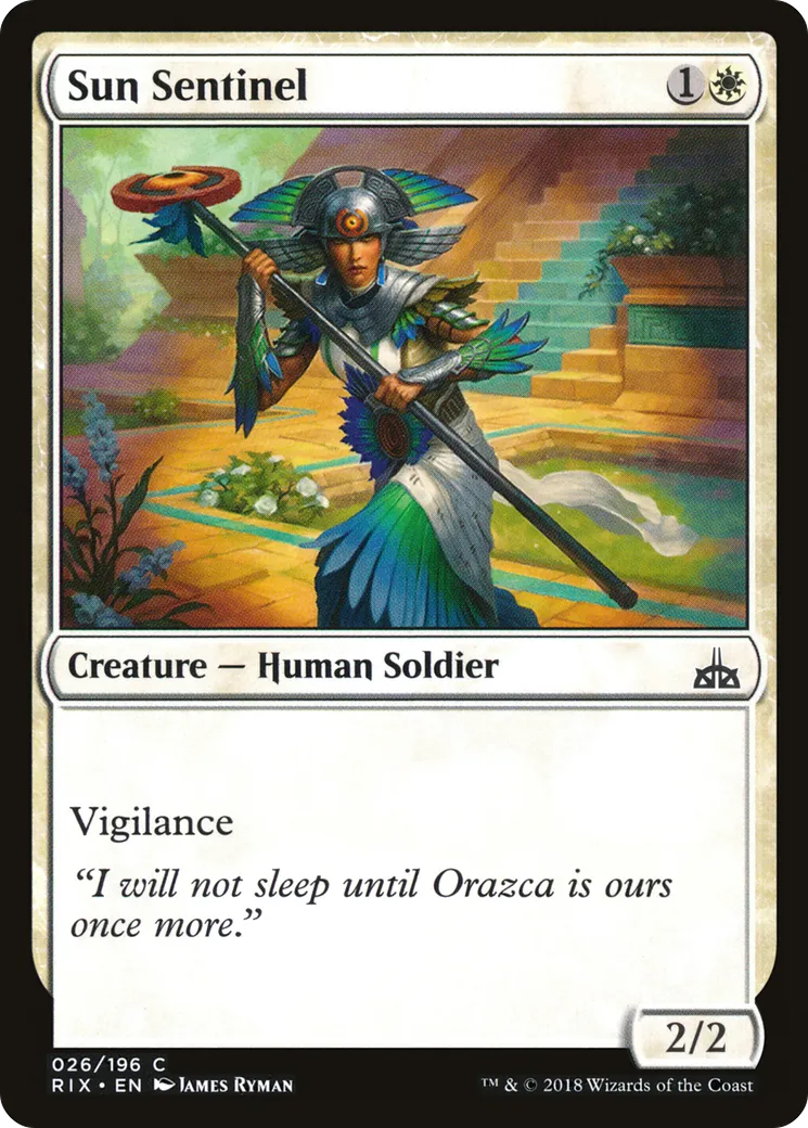 Sun Sentinel — Rivals of Ixalan — Magic: The Gathering
