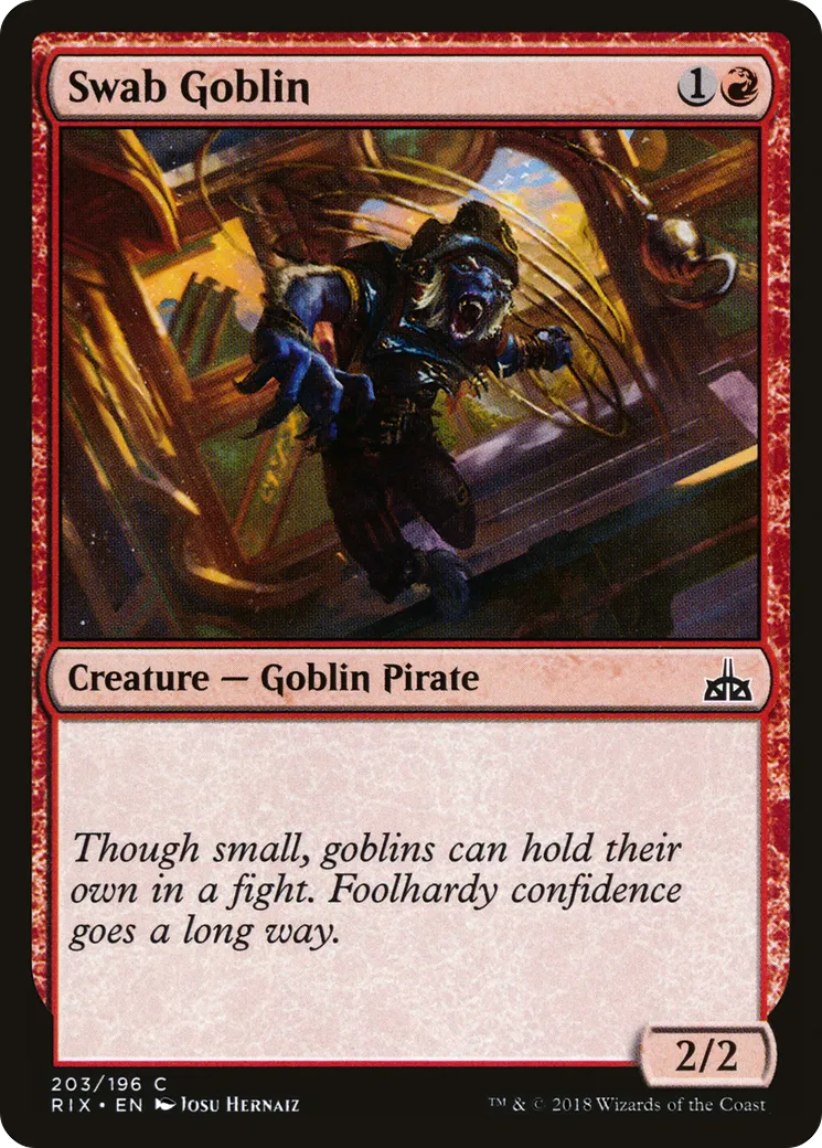 Swab Goblin — Rivals of Ixalan — Magic: The Gathering