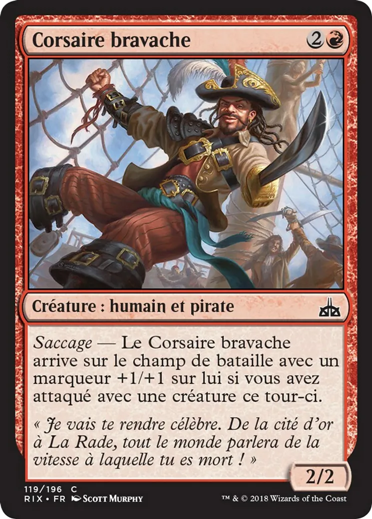 Corsaire bravache — Rivals of Ixalan — Magic: The Gathering