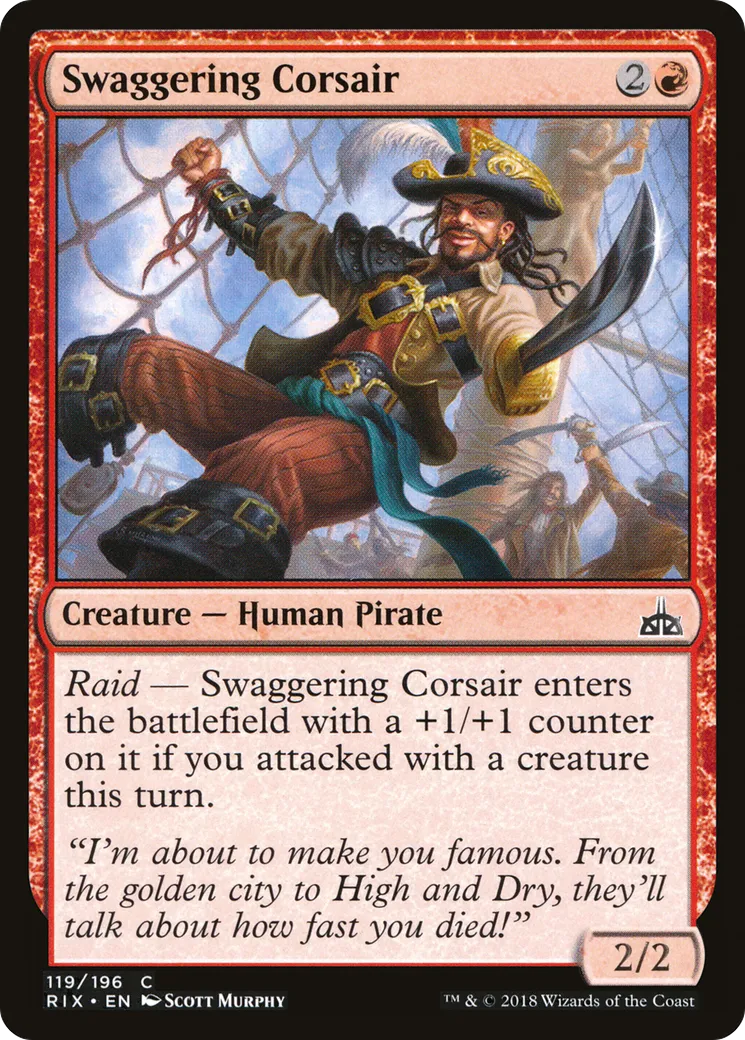 Swaggering Corsair — Rivals of Ixalan — Magic: The Gathering