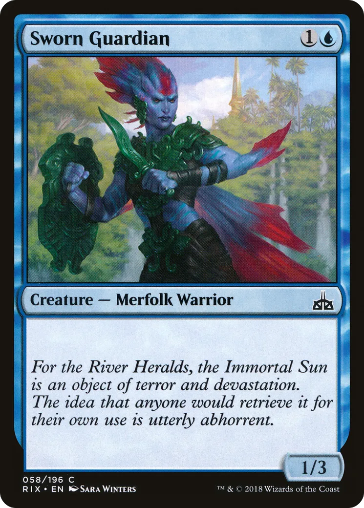 Vigile sous serment — Rivals of Ixalan — Magic: The Gathering