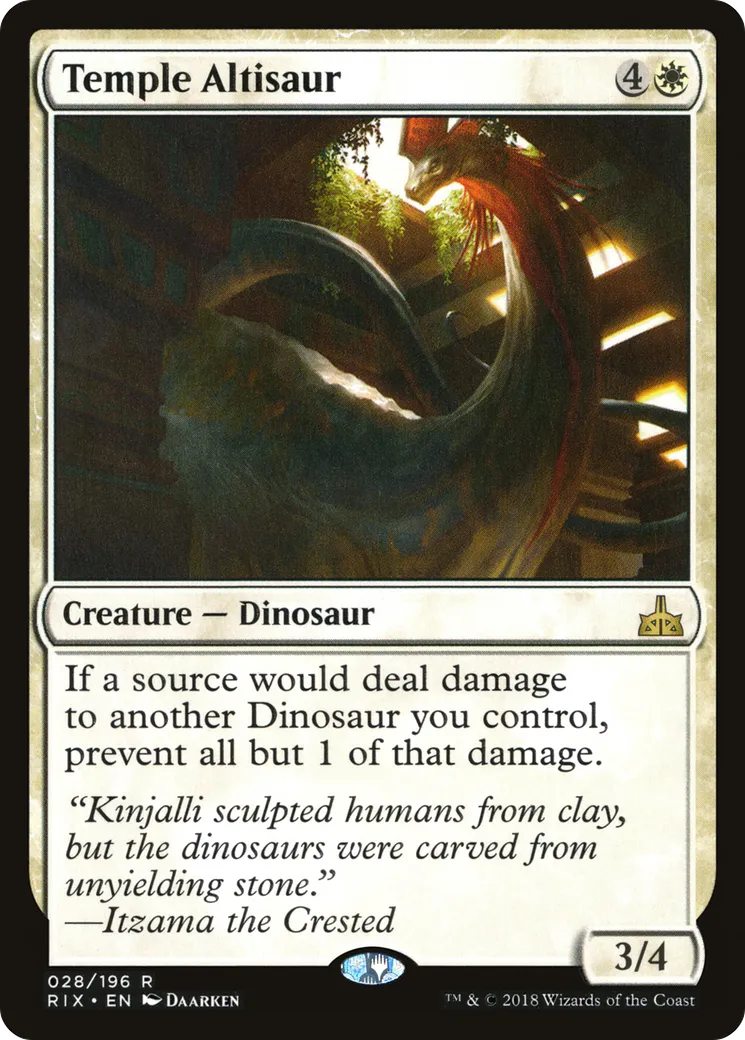 Temple Altisaur — Rivals of Ixalan — Magic: The Gathering