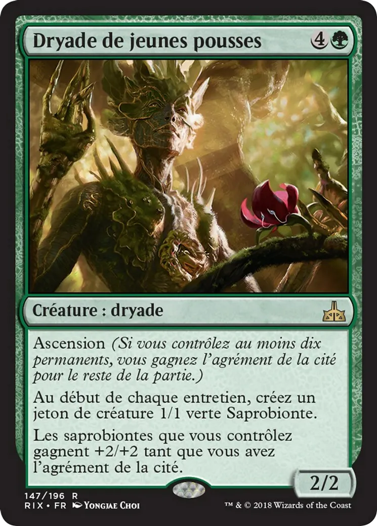Dryade de jeunes pousses — Rivals of Ixalan — Magic: The Gathering