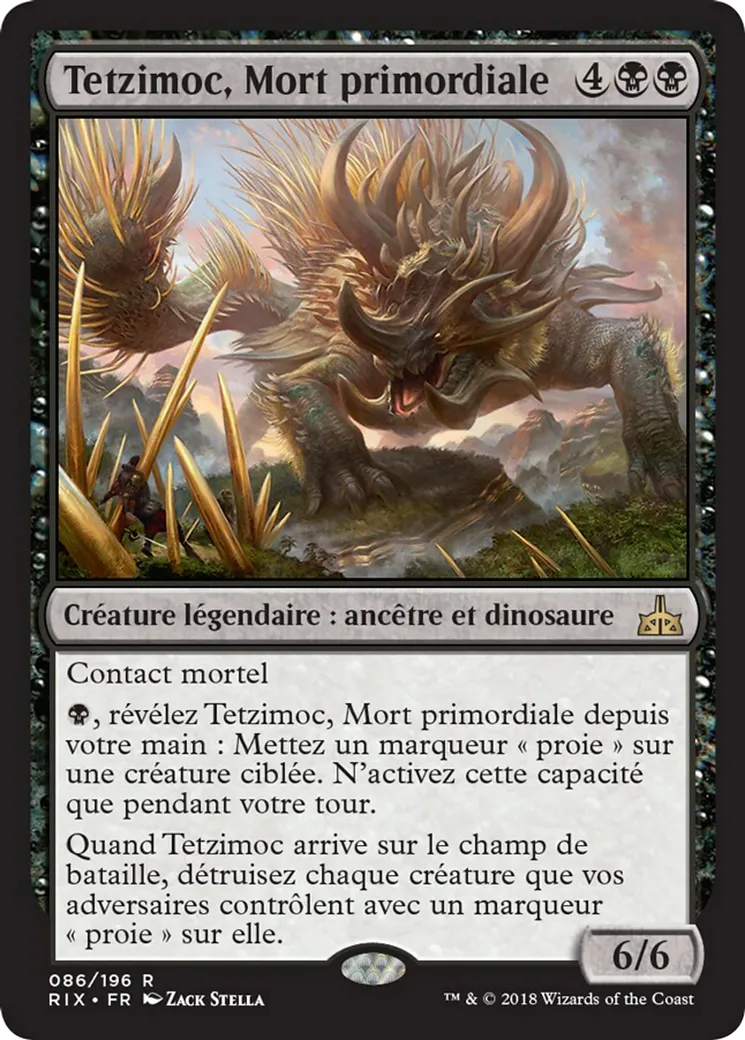 Tetzimoc, Mort primordiale — Rivals of Ixalan — Magic: The Gathering