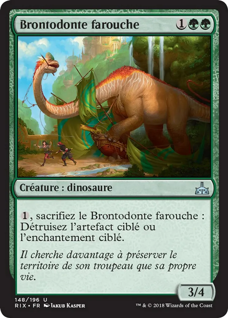 Brontodonte farouche — Rivals of Ixalan — Magic: The Gathering