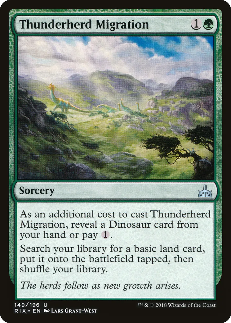 Thunderherd Migration — Rivals of Ixalan — Magic: The Gathering