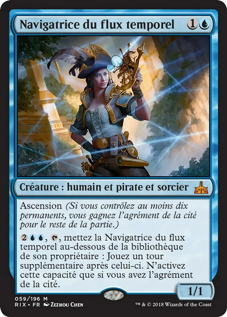 Navigatrice du flux temporel — Rivals of Ixalan — Magic: The Gathering