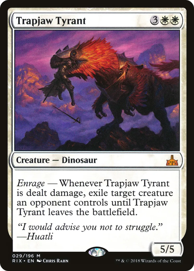Tyran aux mâchoires-collet — Rivals of Ixalan — Magic: The Gathering