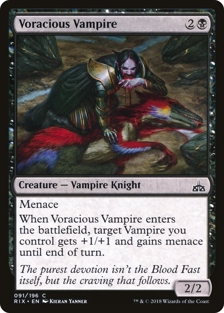 Voracious Vampire — Rivals of Ixalan — Magic: The Gathering