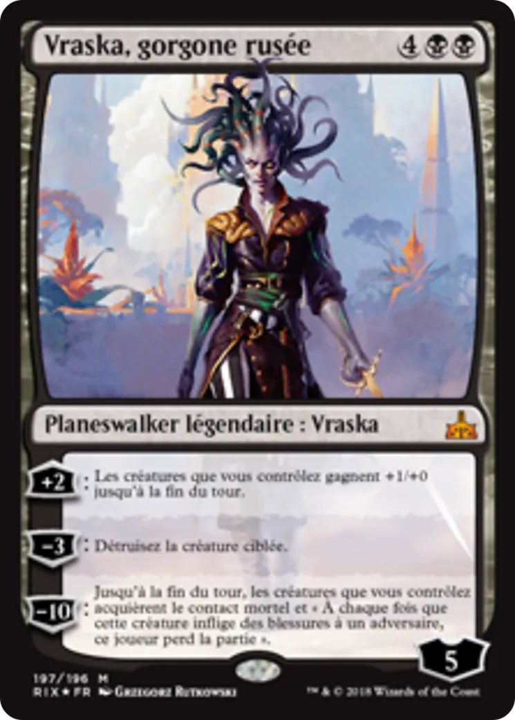 Vraska, gorgone rusée — Rivals of Ixalan — Magic: The Gathering