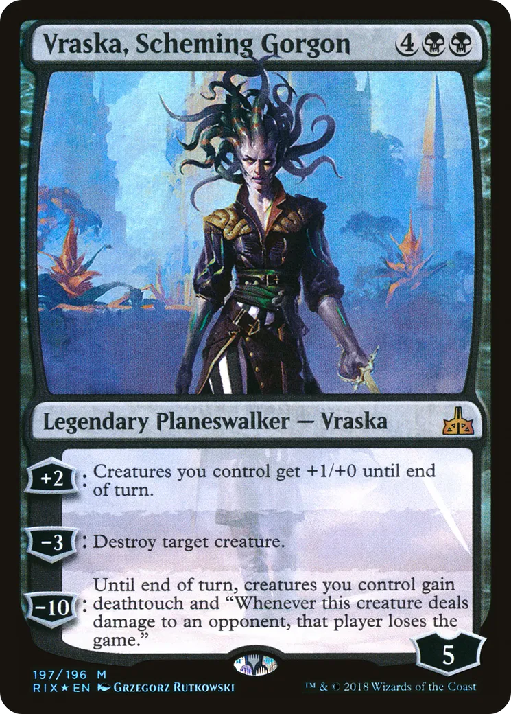 Vraska, Scheming Gorgon — Rivals of Ixalan — Magic: The Gathering